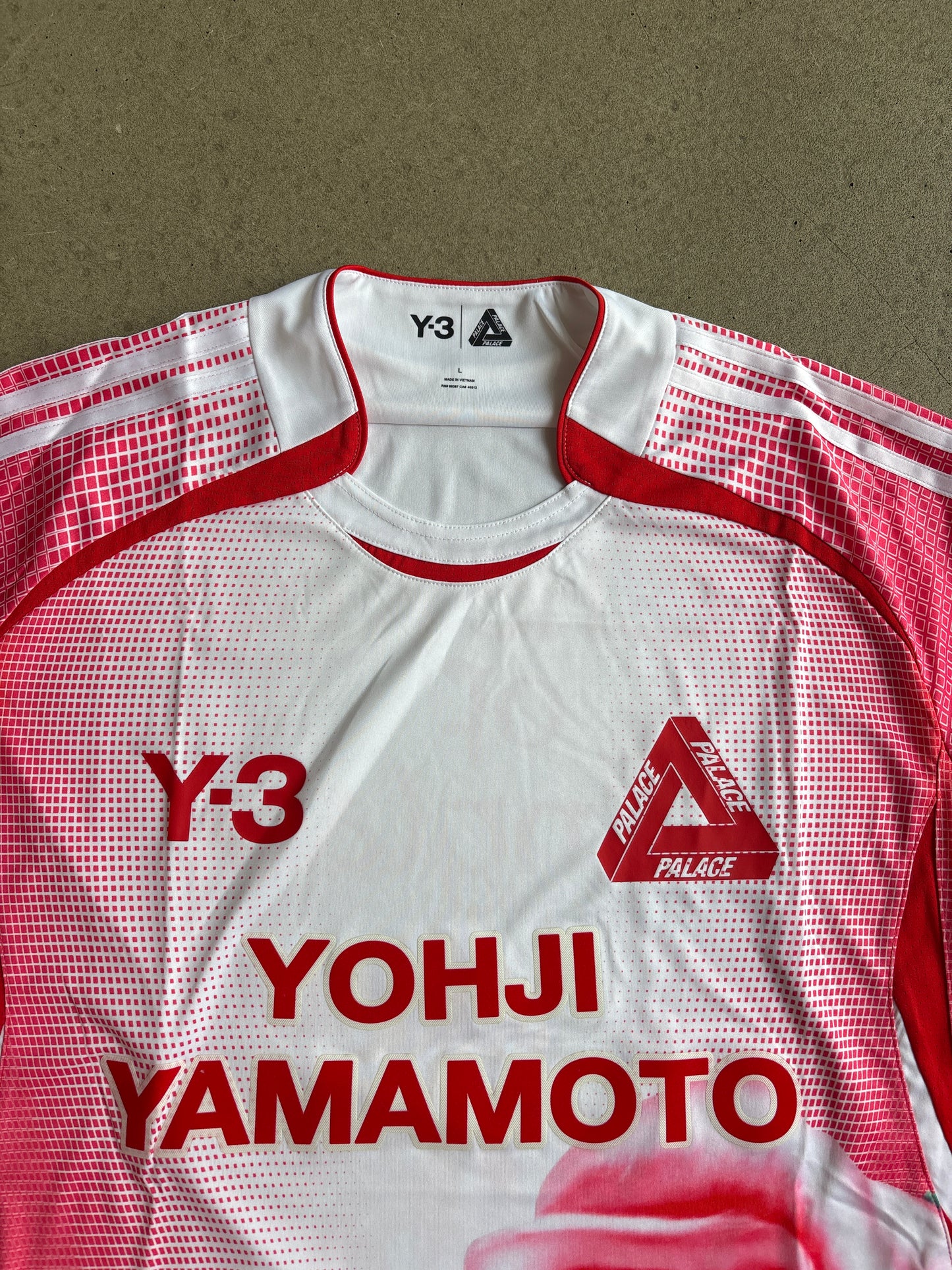Palace Y-3 Football T-Shirt White/Red