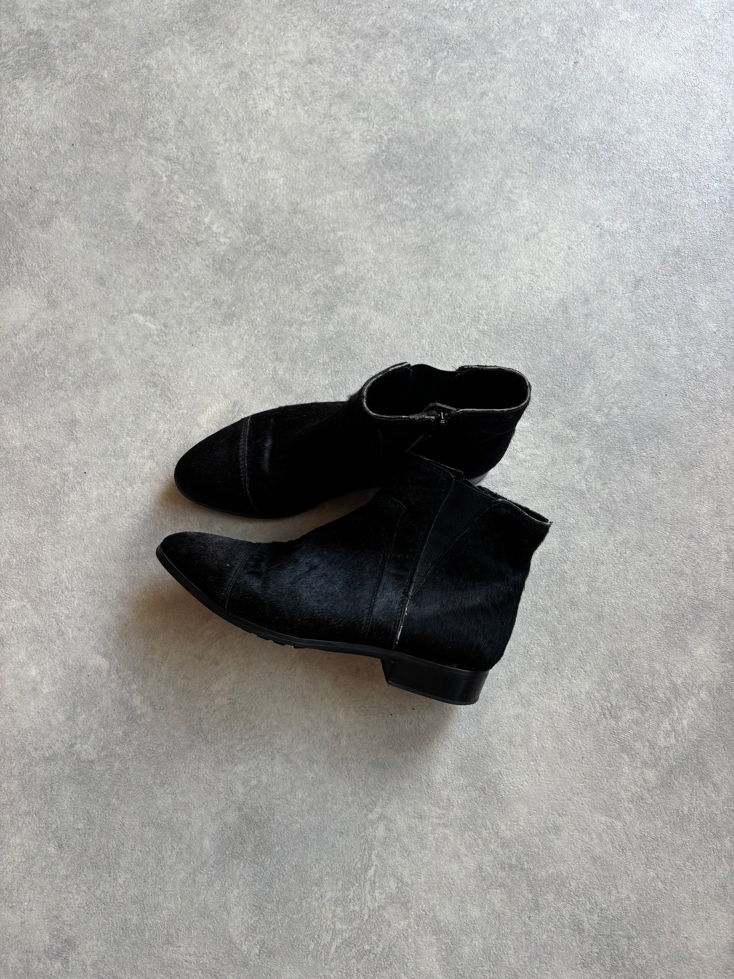 Di Lauro Pony Hair Boots Black 38