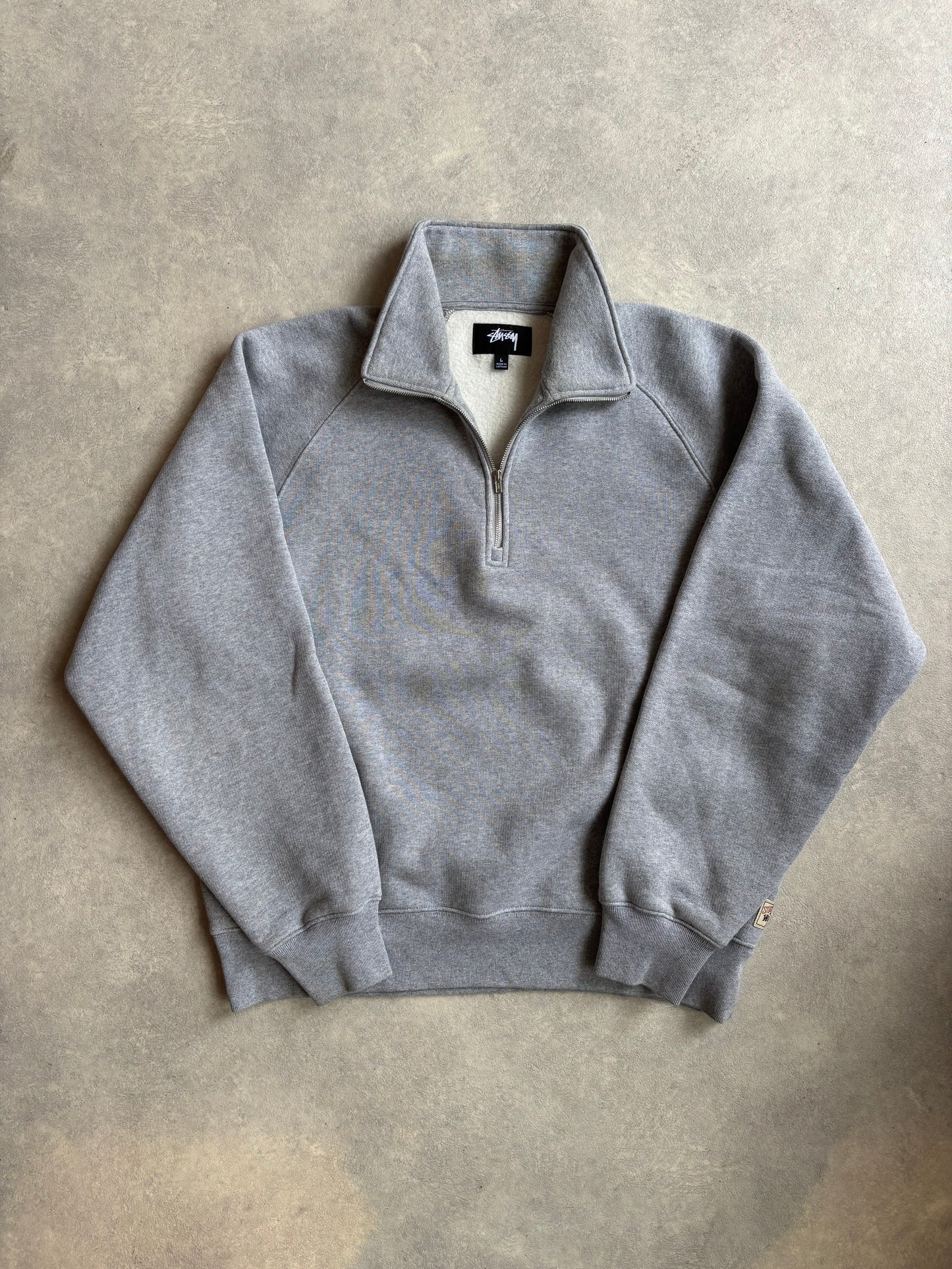 Stüssy Half Zip Grey L