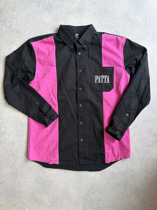 Patta Panelled Relaxed Button Down Shirt M