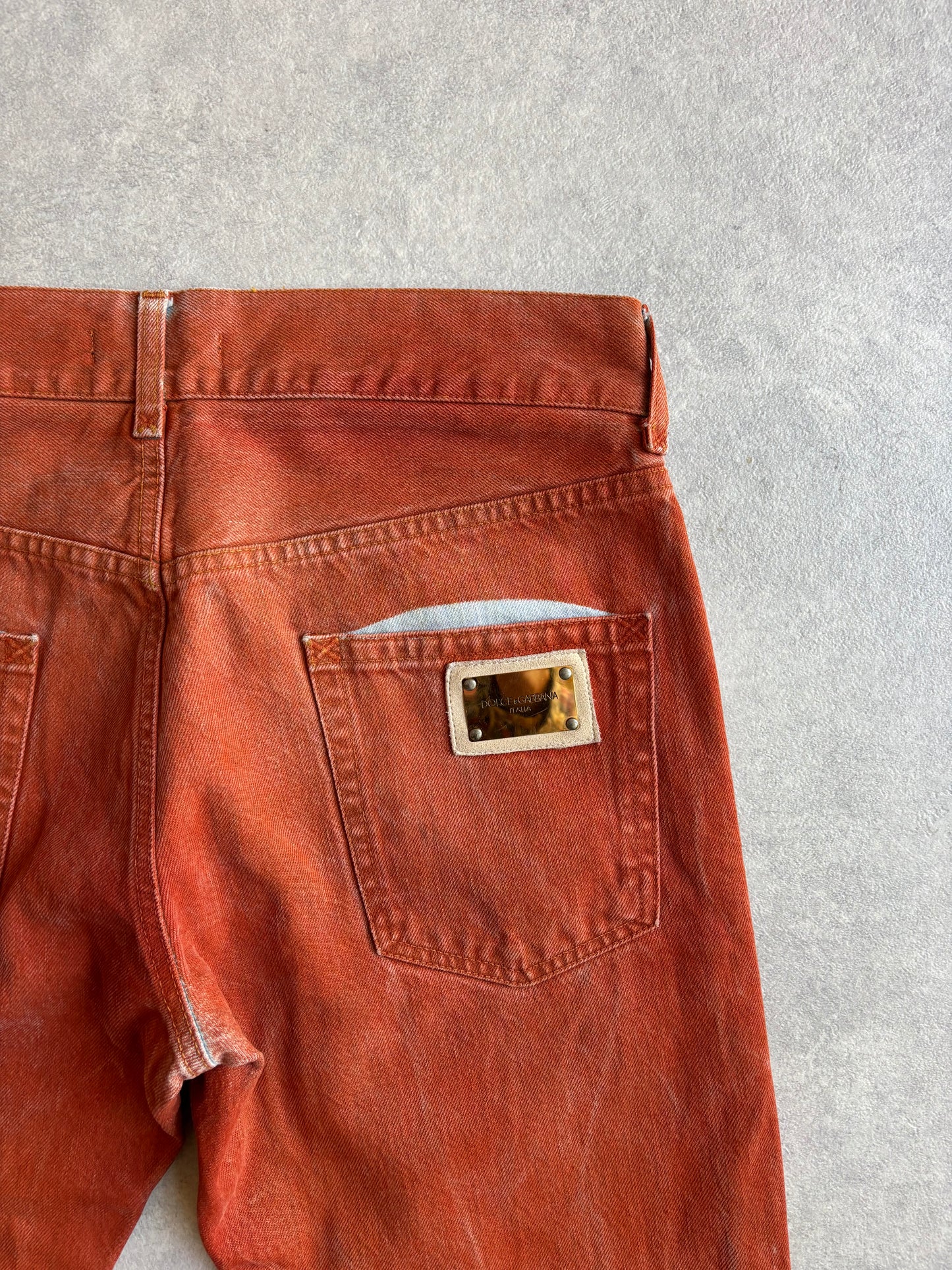 Dolce & Gabbana Pants Orange Size 48 / Medium