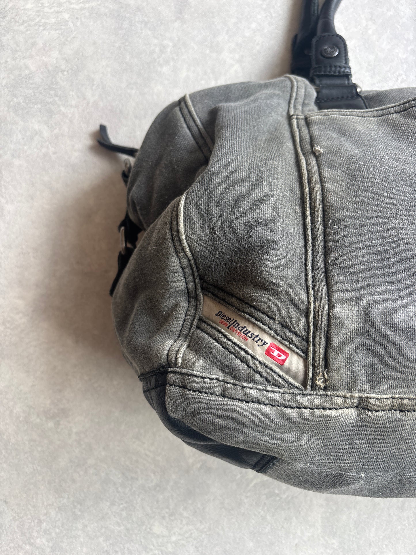 Diesel Vintage Bowling Canvas Grey Bag