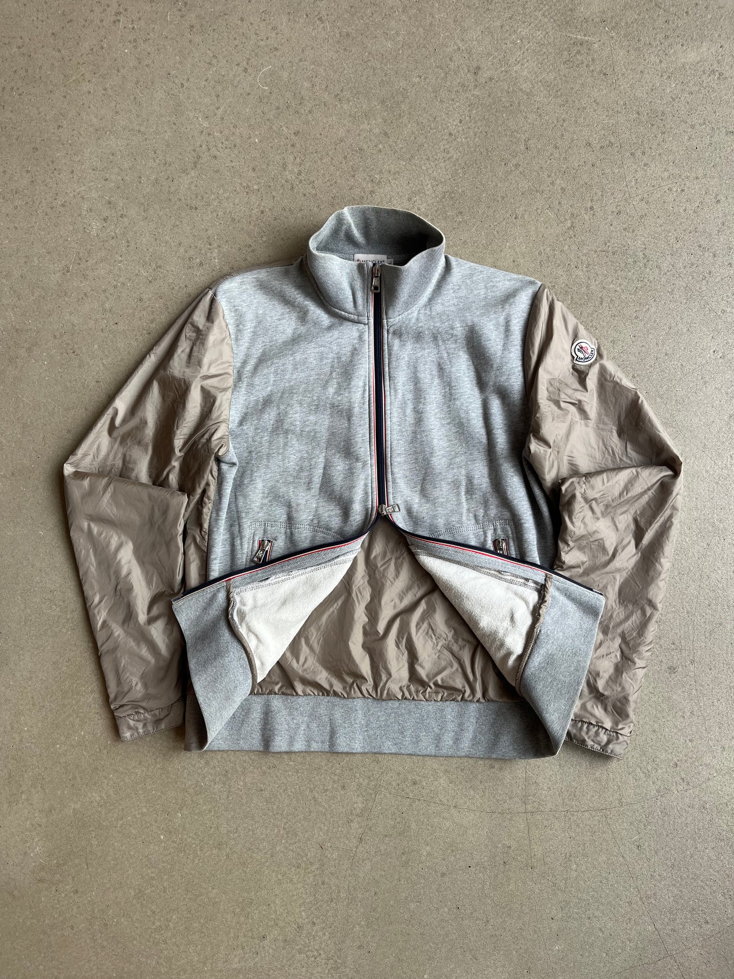 Moncler Zip Up Vest Grey Large
