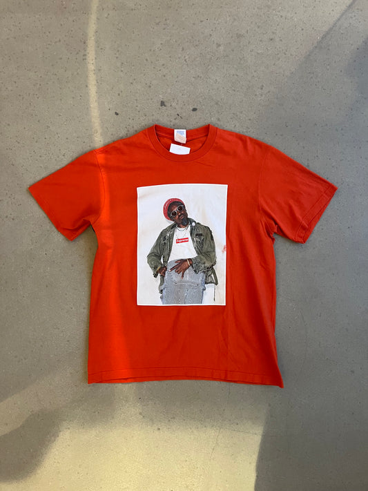 Supreme Andre 3000 Photo Tee Orange Medium