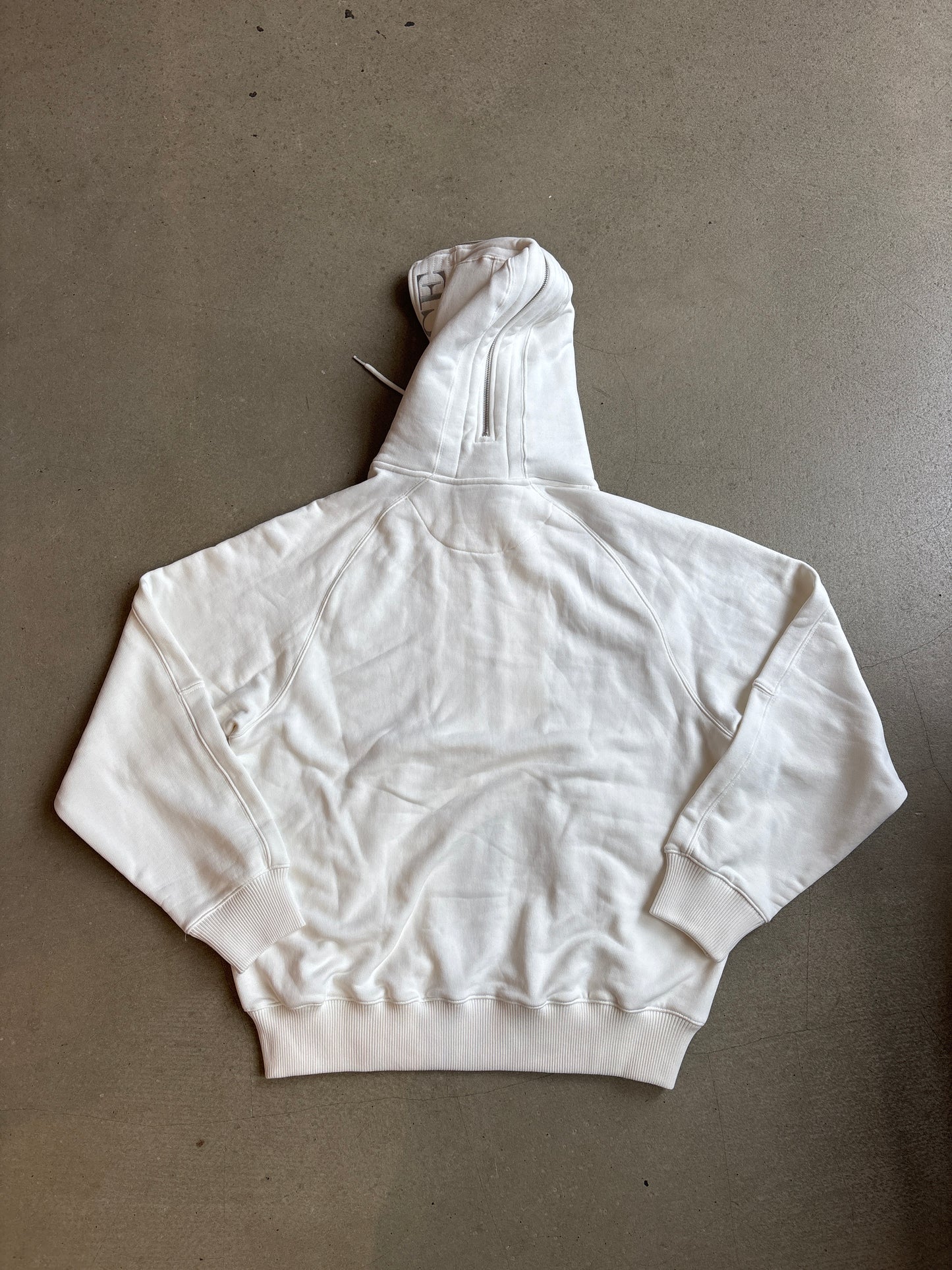 Palace Split Hood Bomber Sweat White