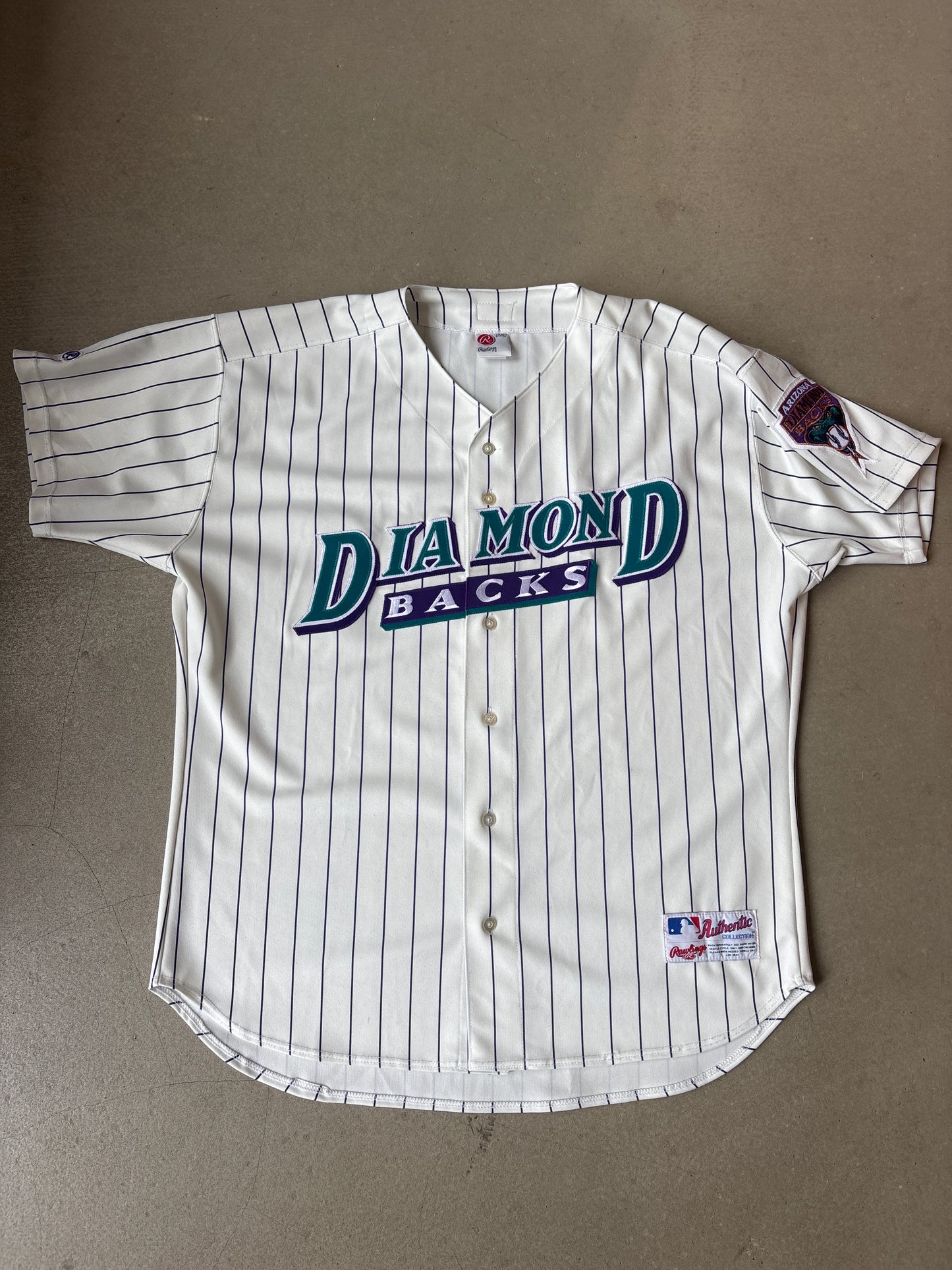 Vintage 90’s Rawlings Arizona Diamondbacks White 52