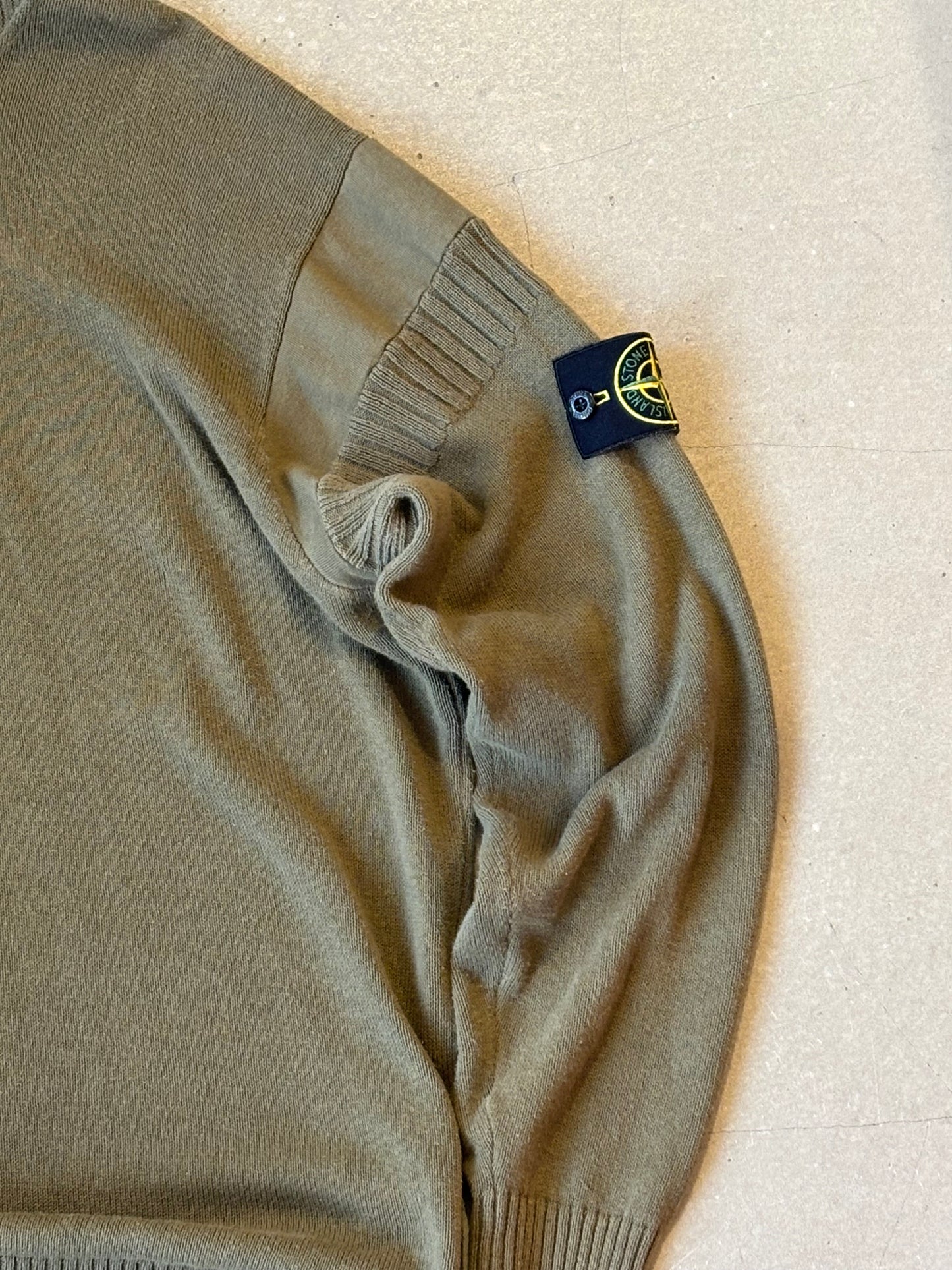 Stone Island Boat Sweater Army Green XL