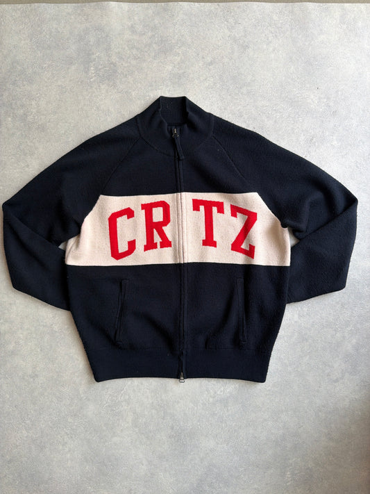 Corteiz CRTZ Knit Zip Up Navy M