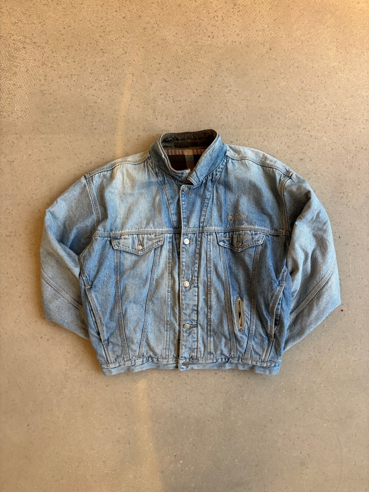 Diesel Double Lined Denim Jacket Large