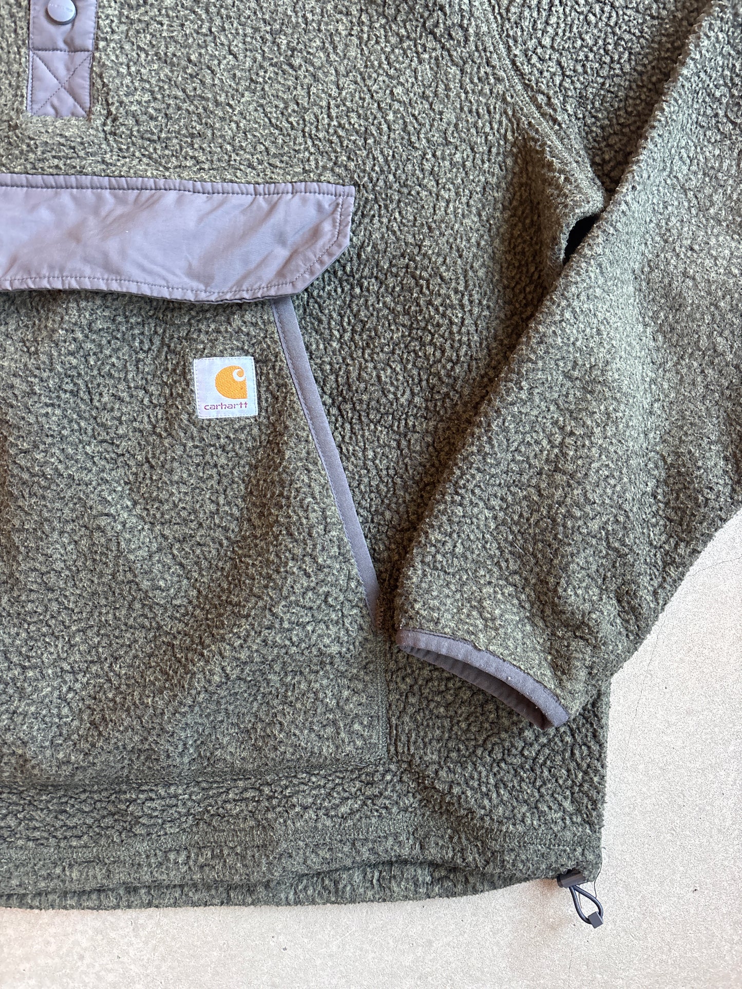 Carhartt Relaxed Fit Fleece Pullover Khaki L