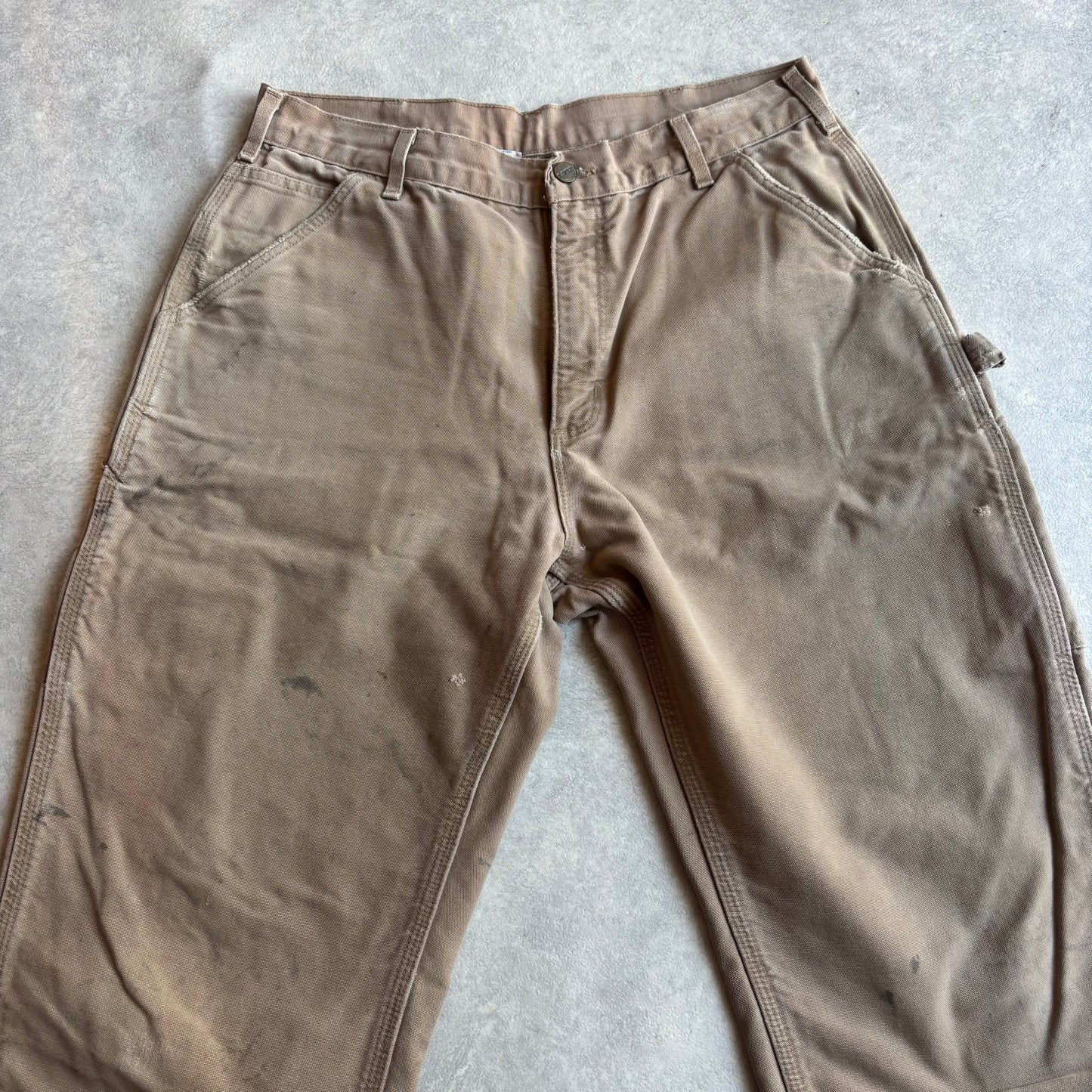 Carhartt Lined Workwear Pants Made in USA Beige