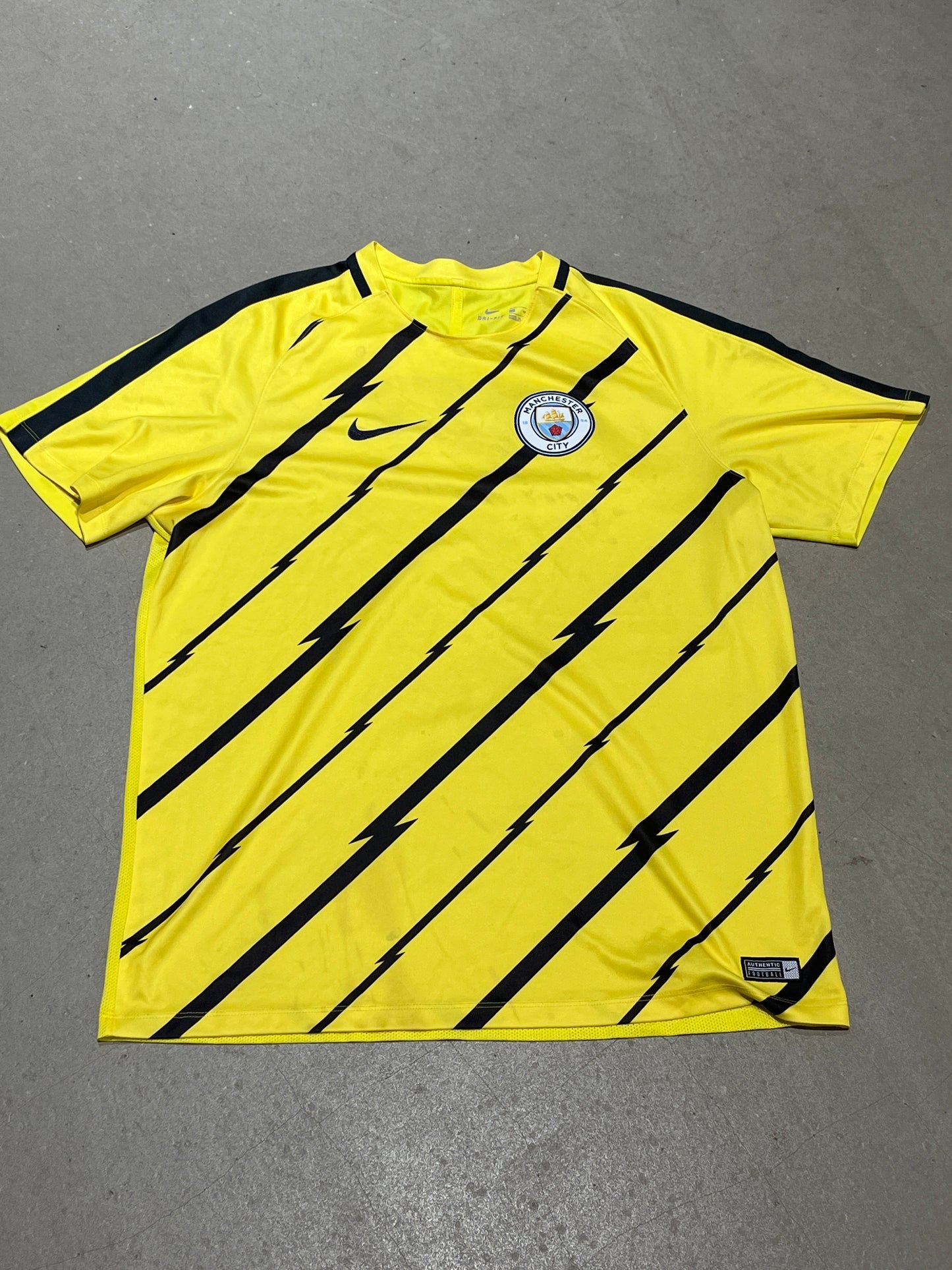 Nike Manchester City Jersey Yellow XL