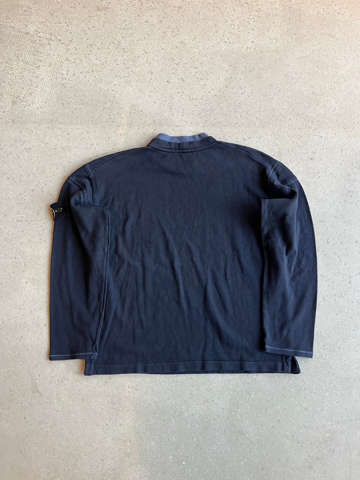 Vintage Stone Island Double Collar Sweater Navy XL