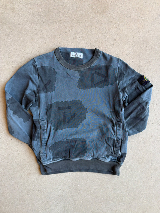 Stone Island Junior Crewneck Camo navy Size 10 / 142