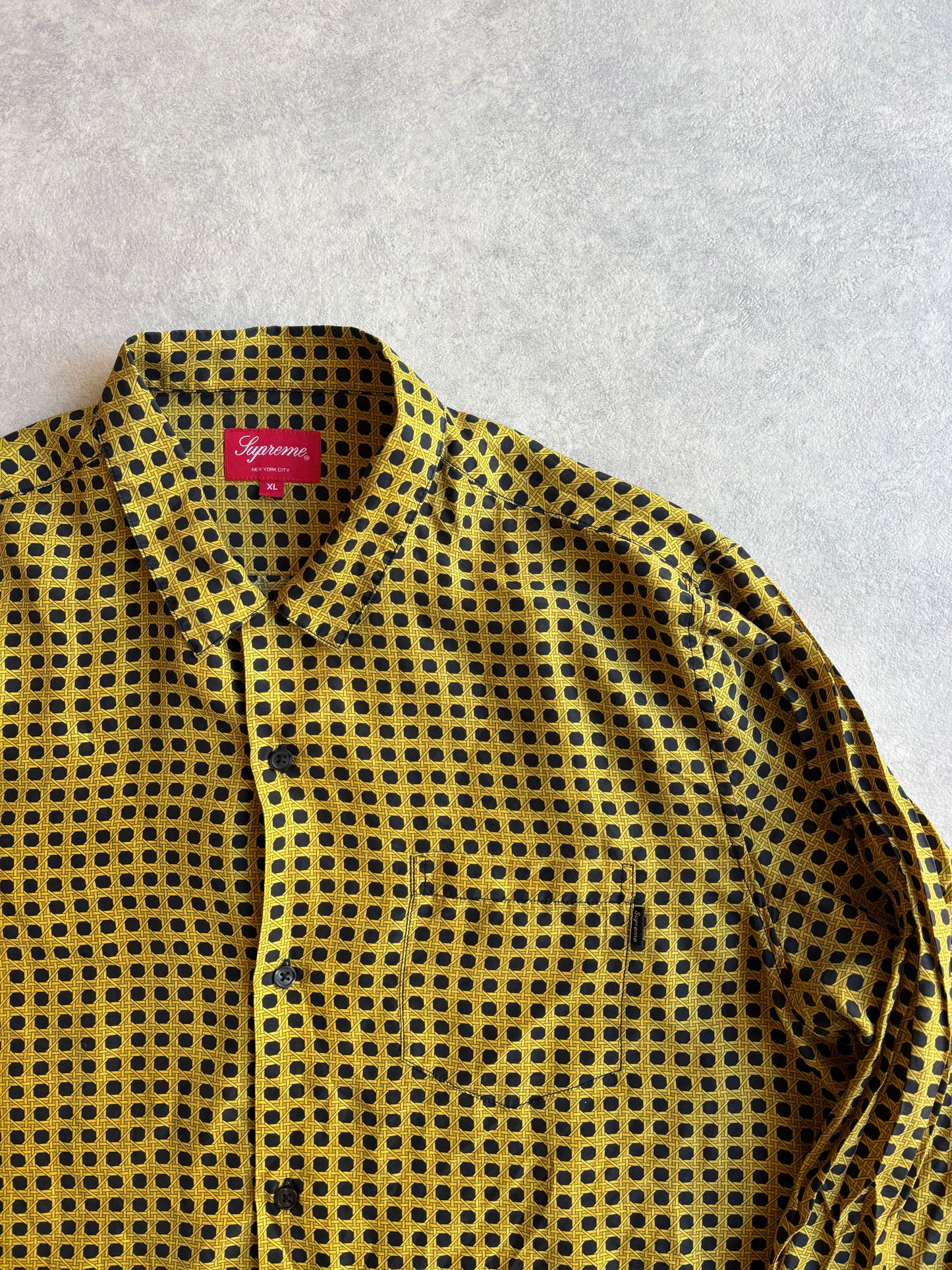 Supreme Cane Silk Shirt XL