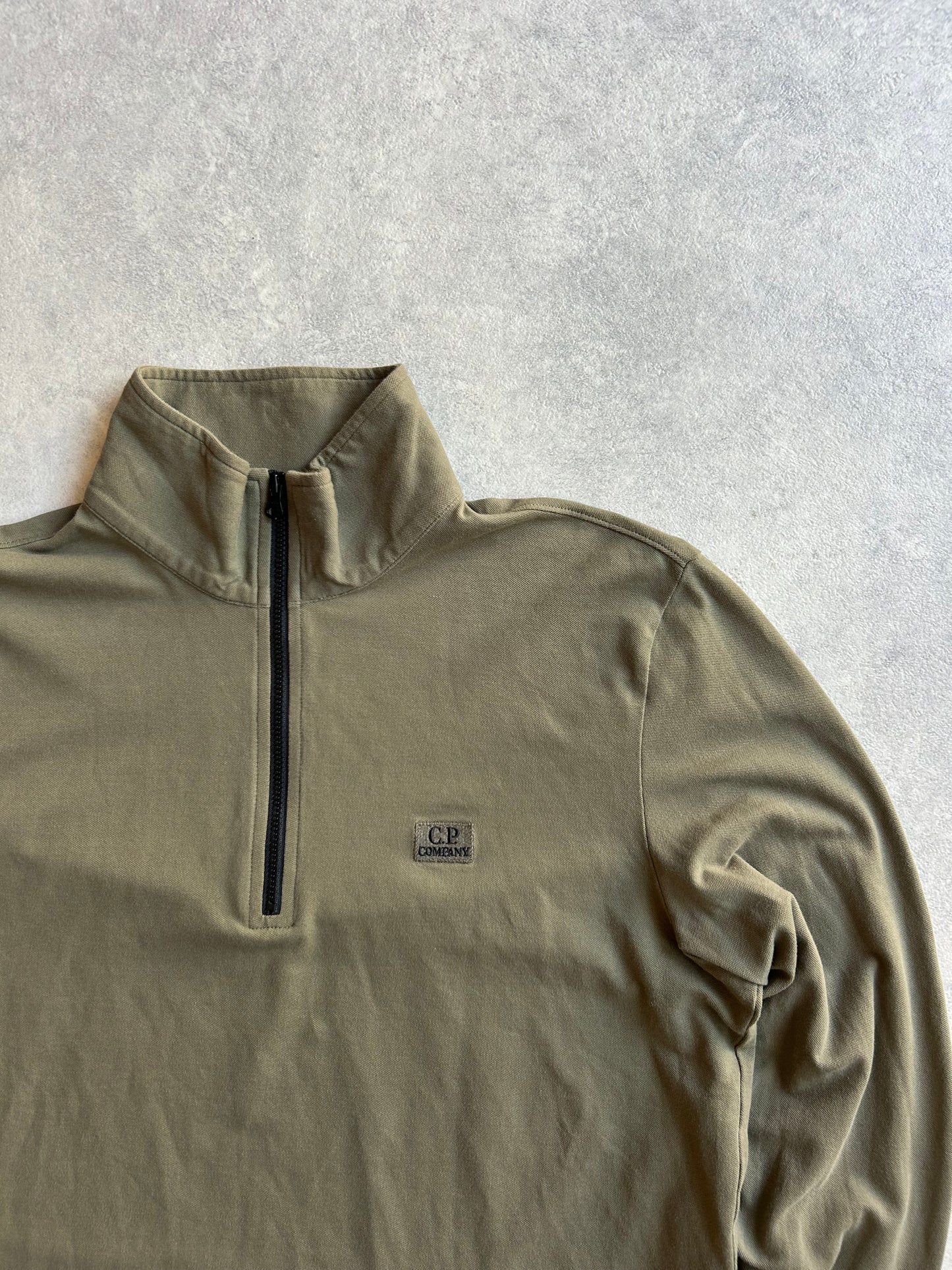 CP Company Quarter Zip Olive Large