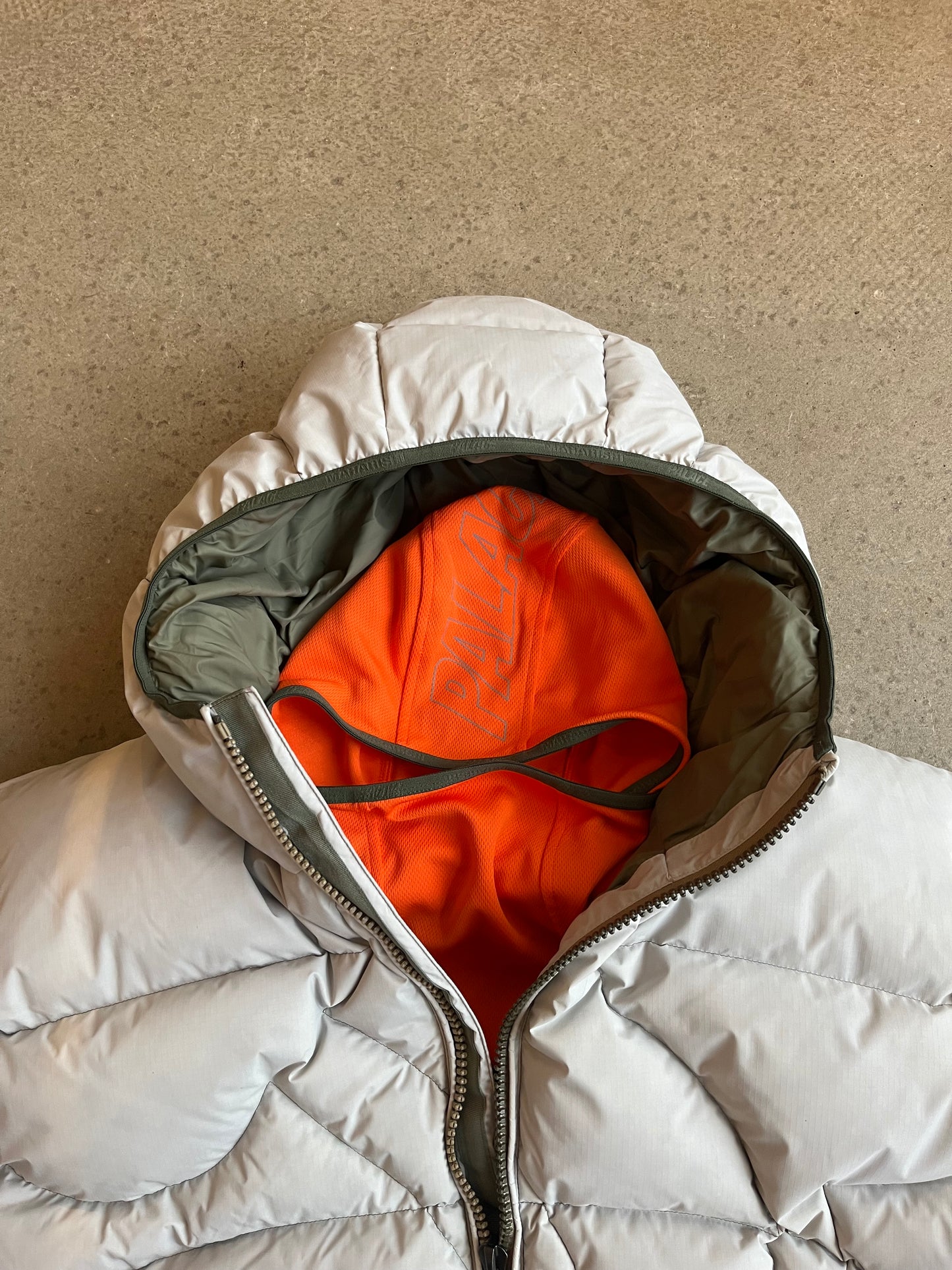 Palace X Maharishi Temple Puffa Jacket Ice Large