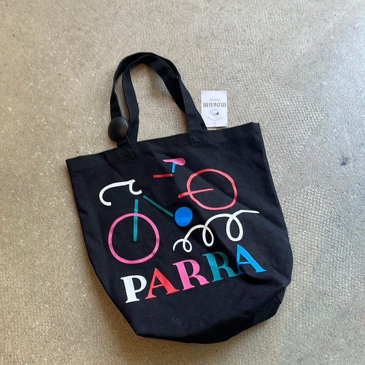 Parra Bike Tote Bag Black