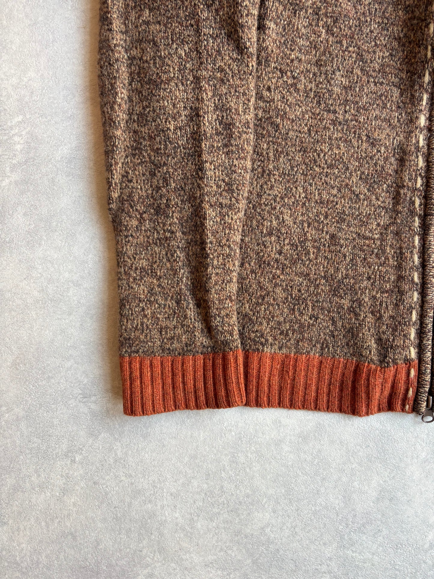 Review Brown Wool Vest XL