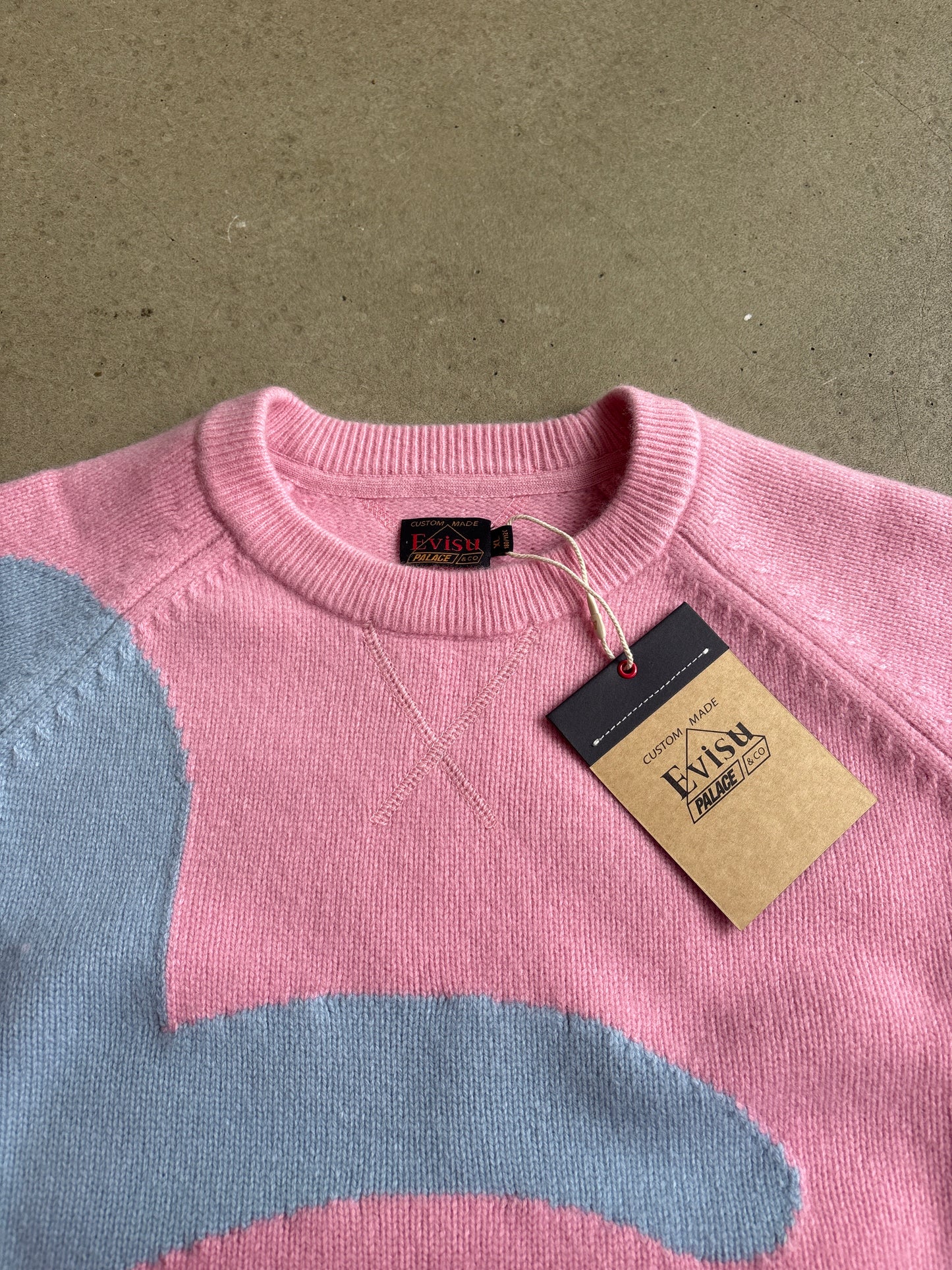 Palace x Evisu Seagull Knit Pink Nectar