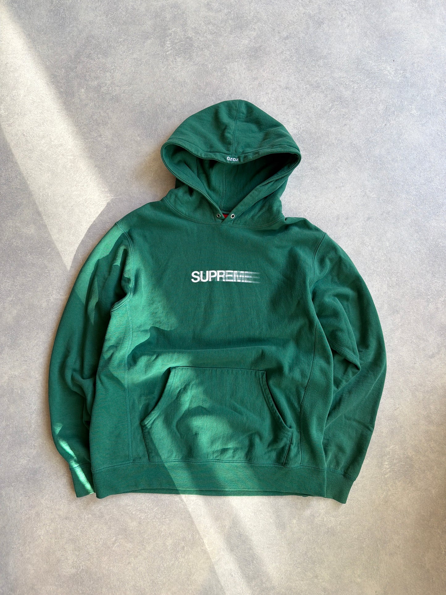 Supreme Motion Logo Hooded Sweatshirt Green Size L