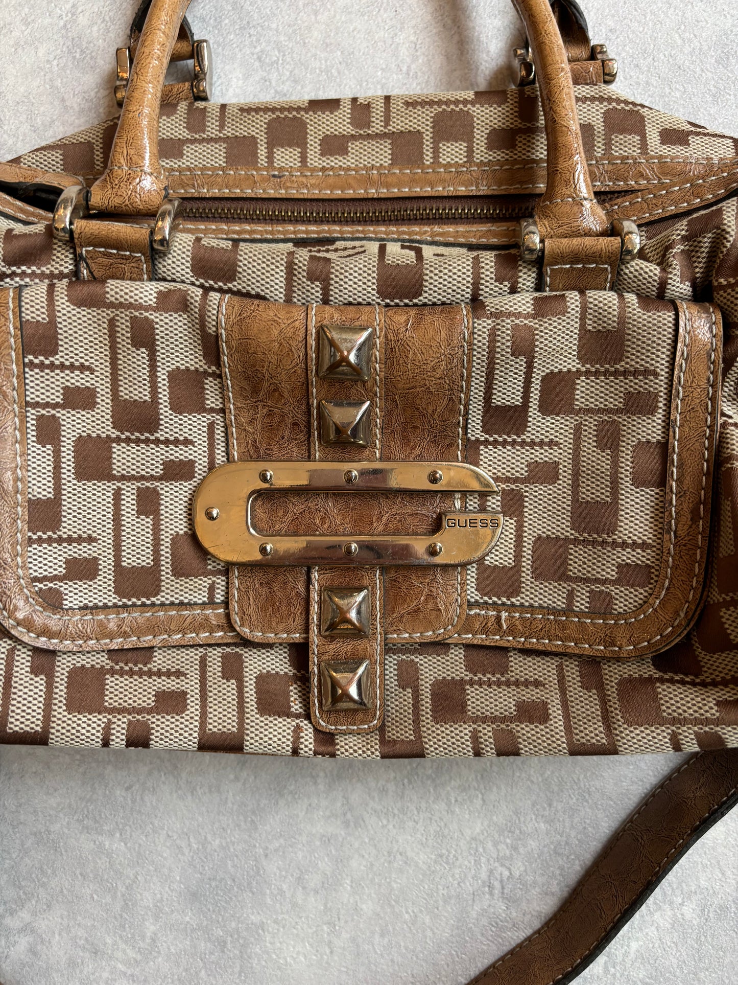Guess G Buckle Studded Monogram