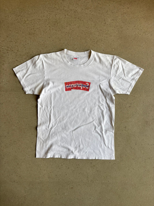 Supreme Comme Des Garcons SHIRT Box Logo Tee White Medium