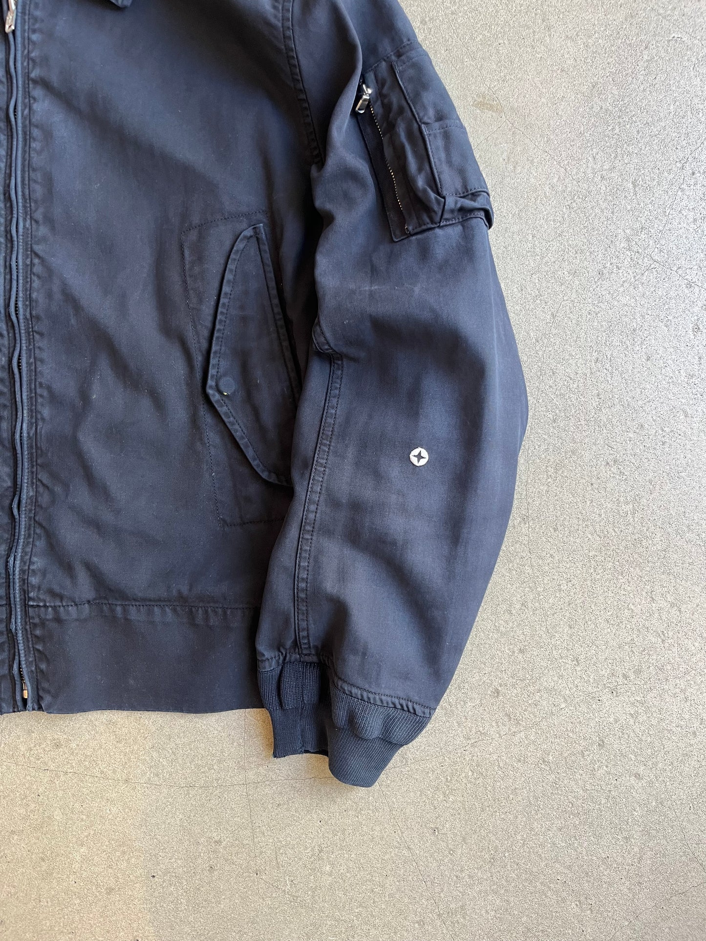 Stone Island Denims Bomber Jacket Navy Large