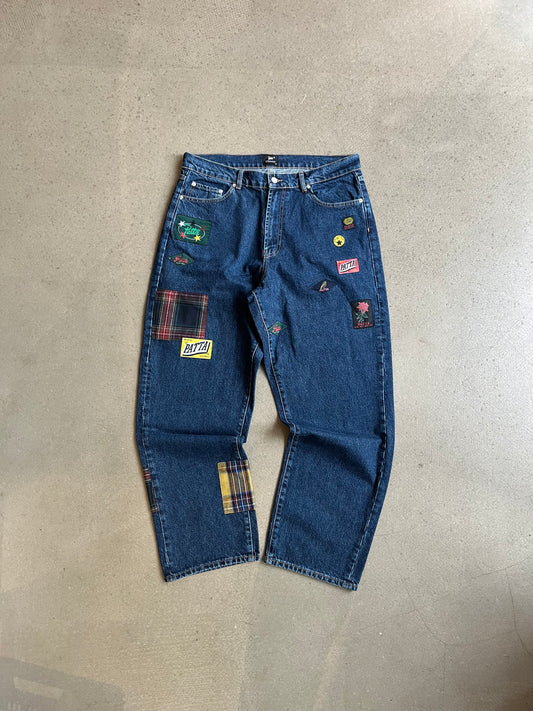 Patta Whole Lotta Labels Denim Pants Blue 34