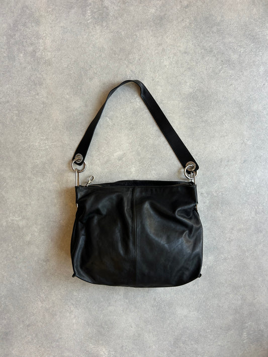 Diesel Leather Shoulder Bag Black