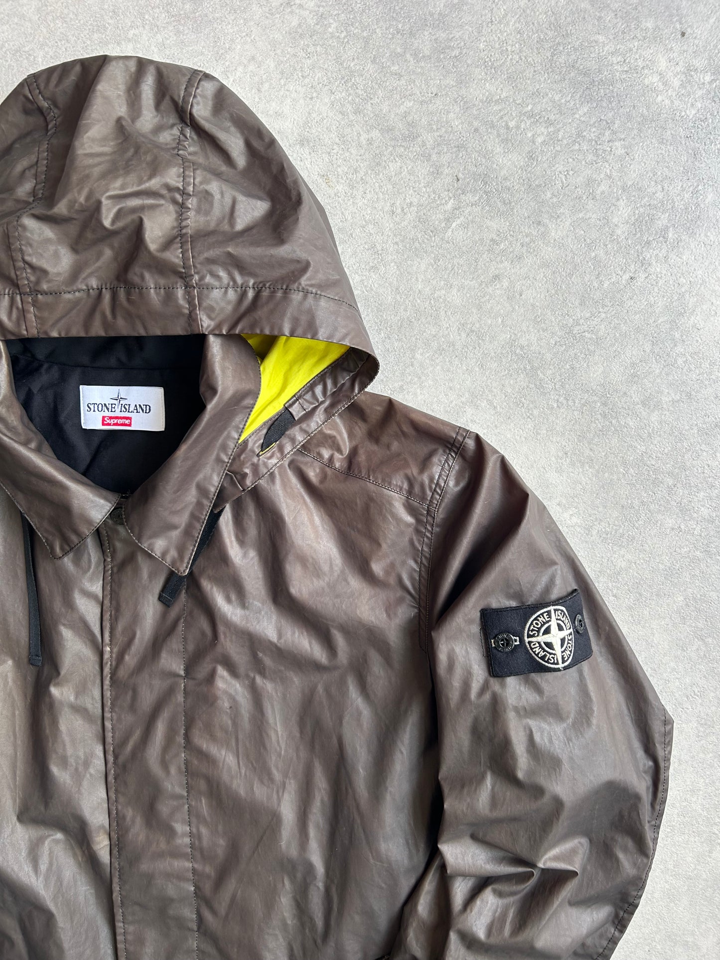 Supreme x Stone Island Heat Reactive Trench Coat Black XL
