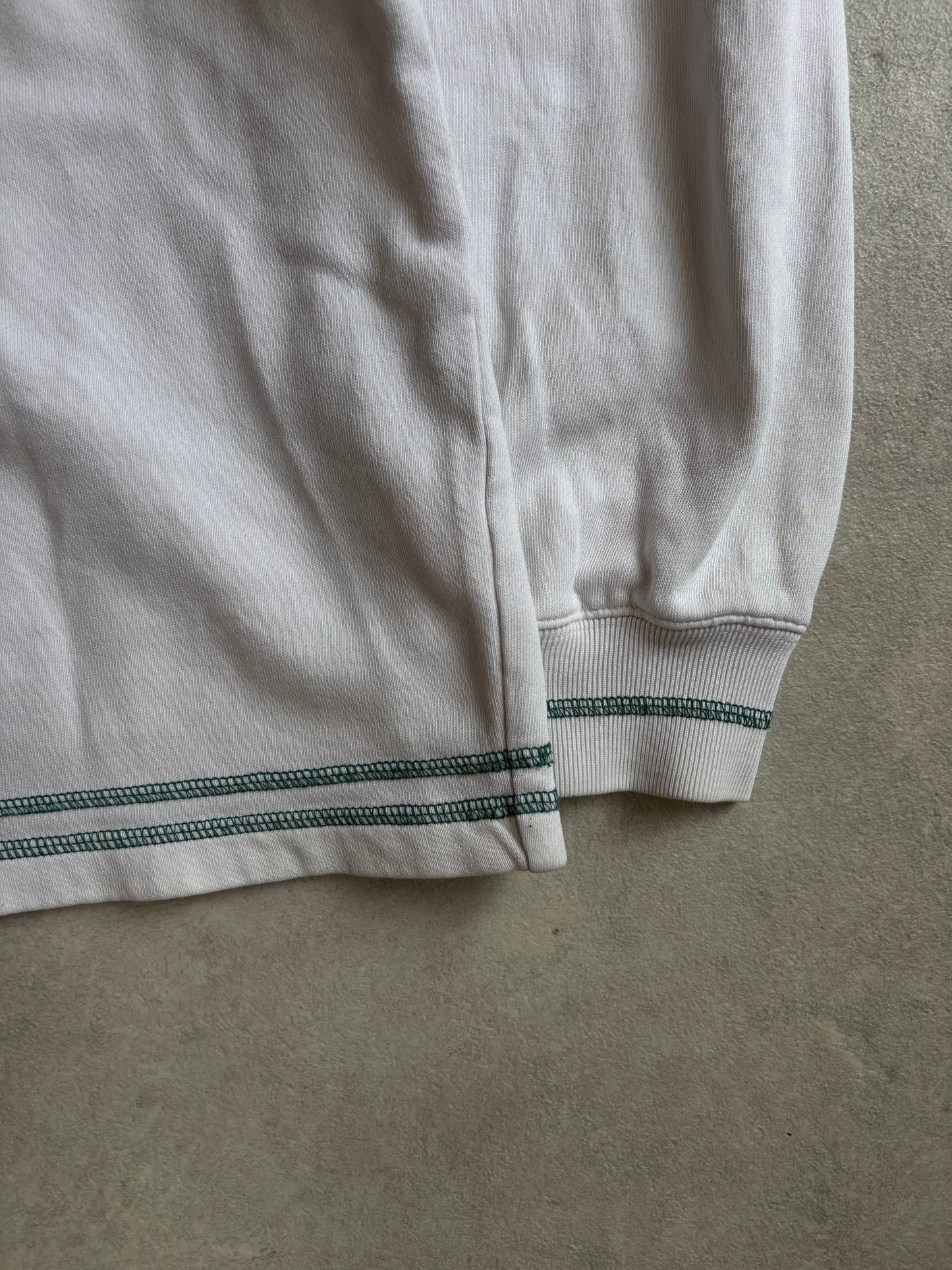 Supreme Center Strip Crewneck White Large