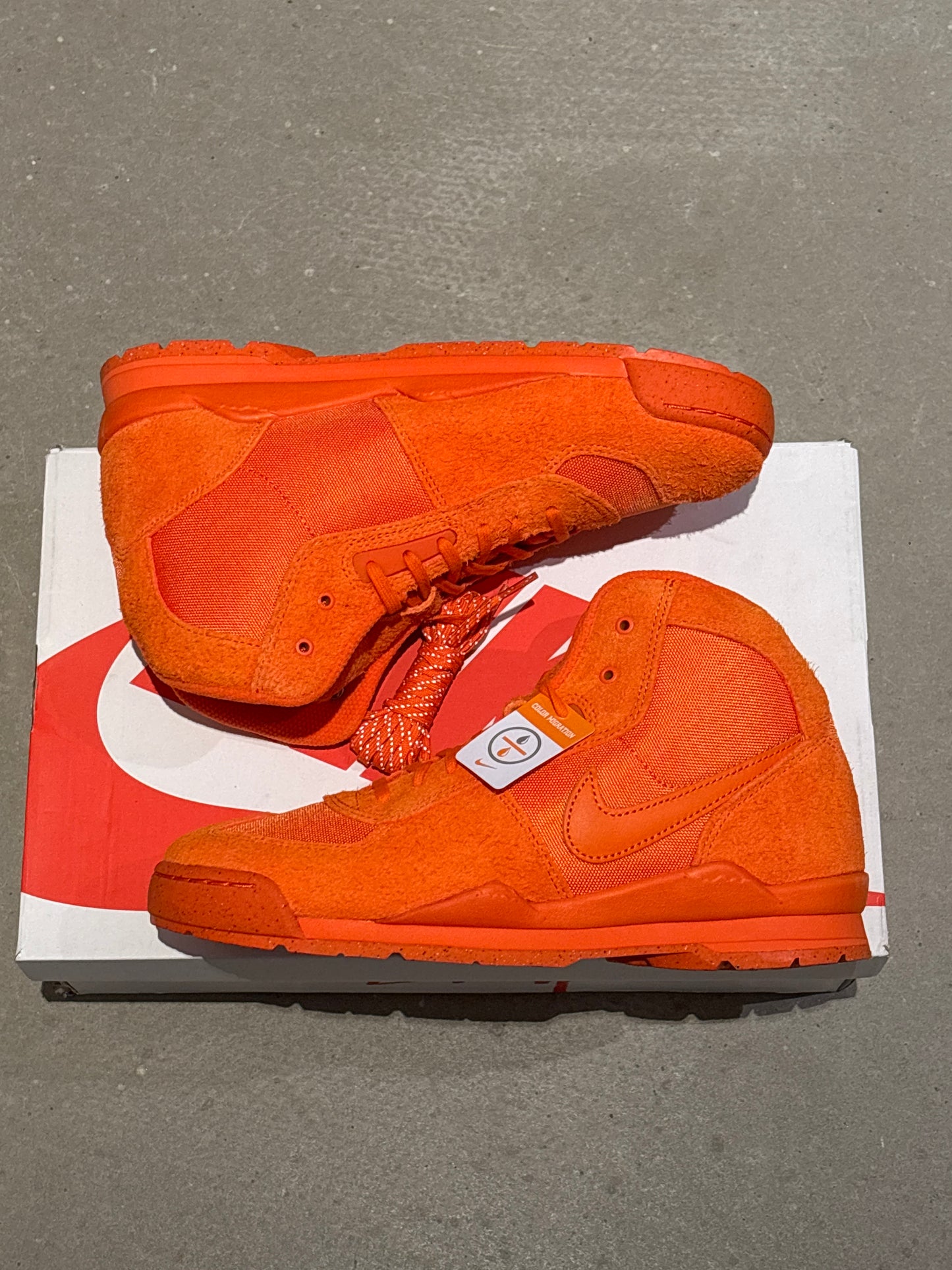 Nike Air Baltoro Stüssy Safety Orange Size 44.5
