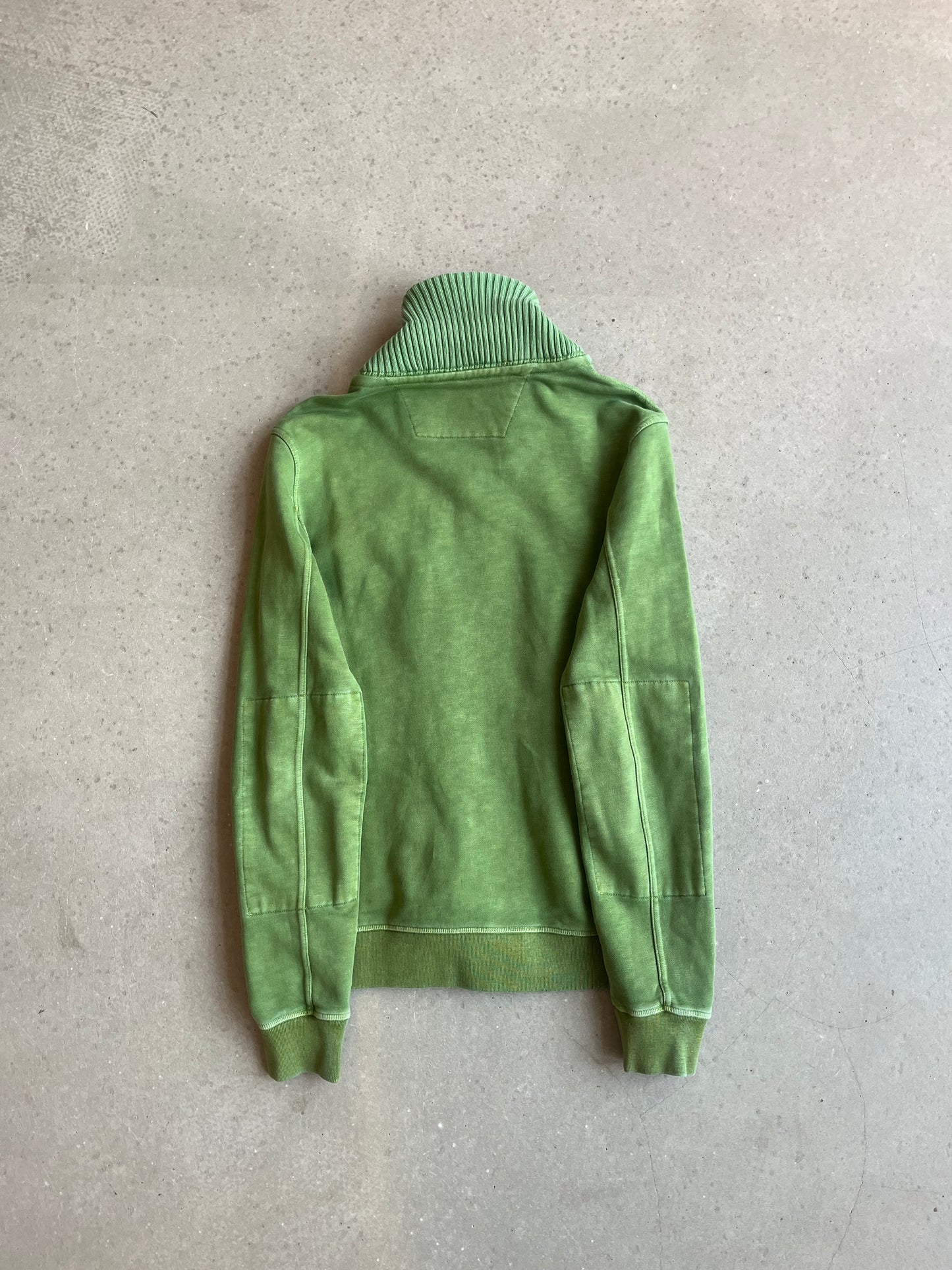 CP Company Pigment Dyed Zip Up Green Large