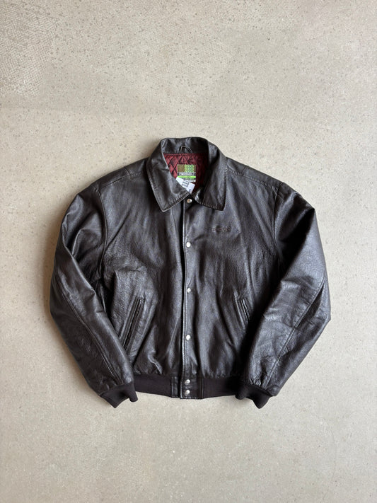 Diesel "Faker I" Leather Jacket Black Large