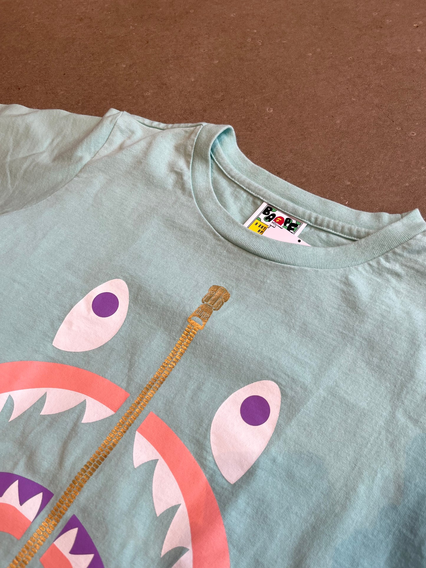 Bape Shark Tee Blue XS