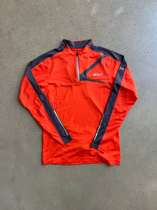 Asics Running Long Sleeve Half Zip Orange M