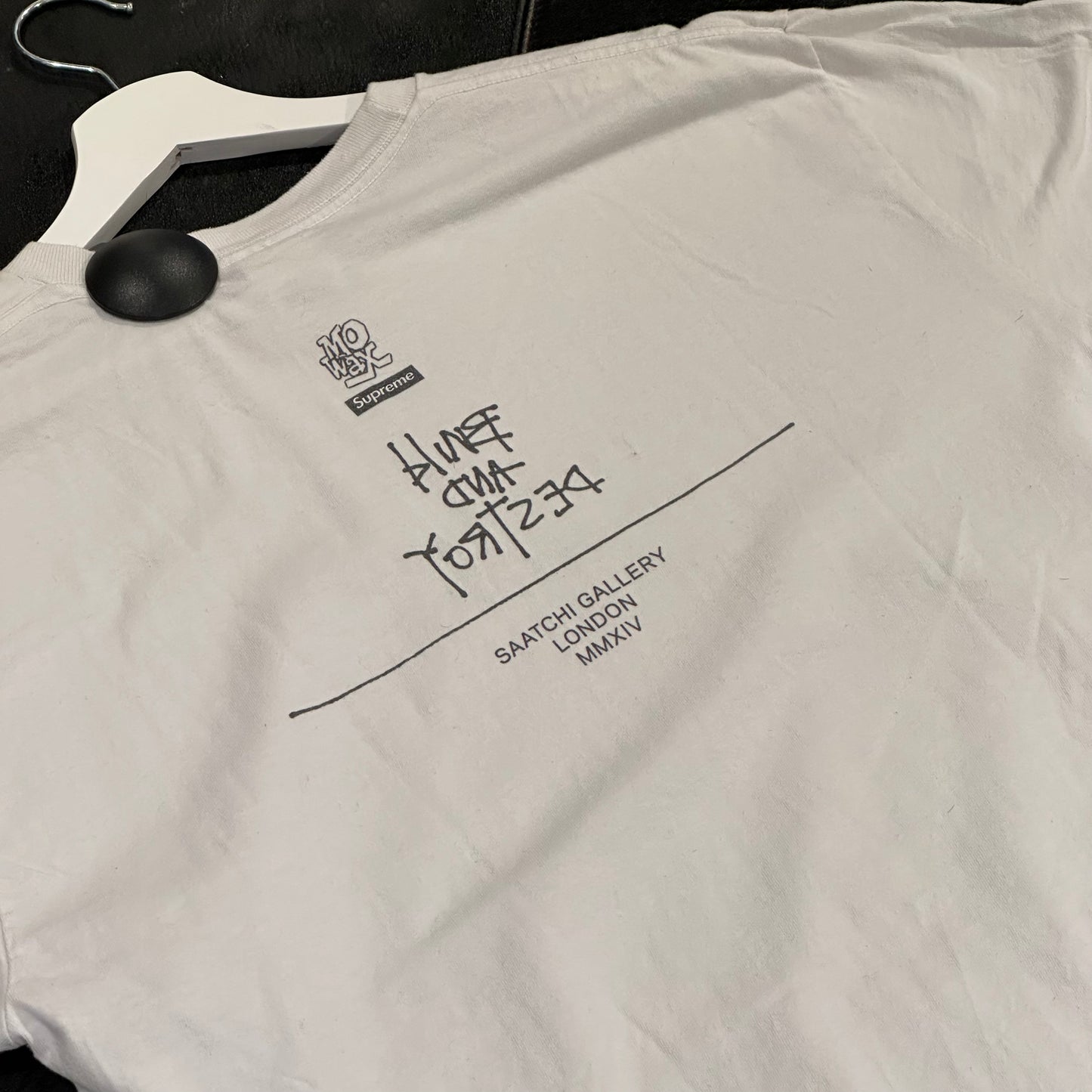 Supreme Mo Wax Boxlogo Futura White Tee XL