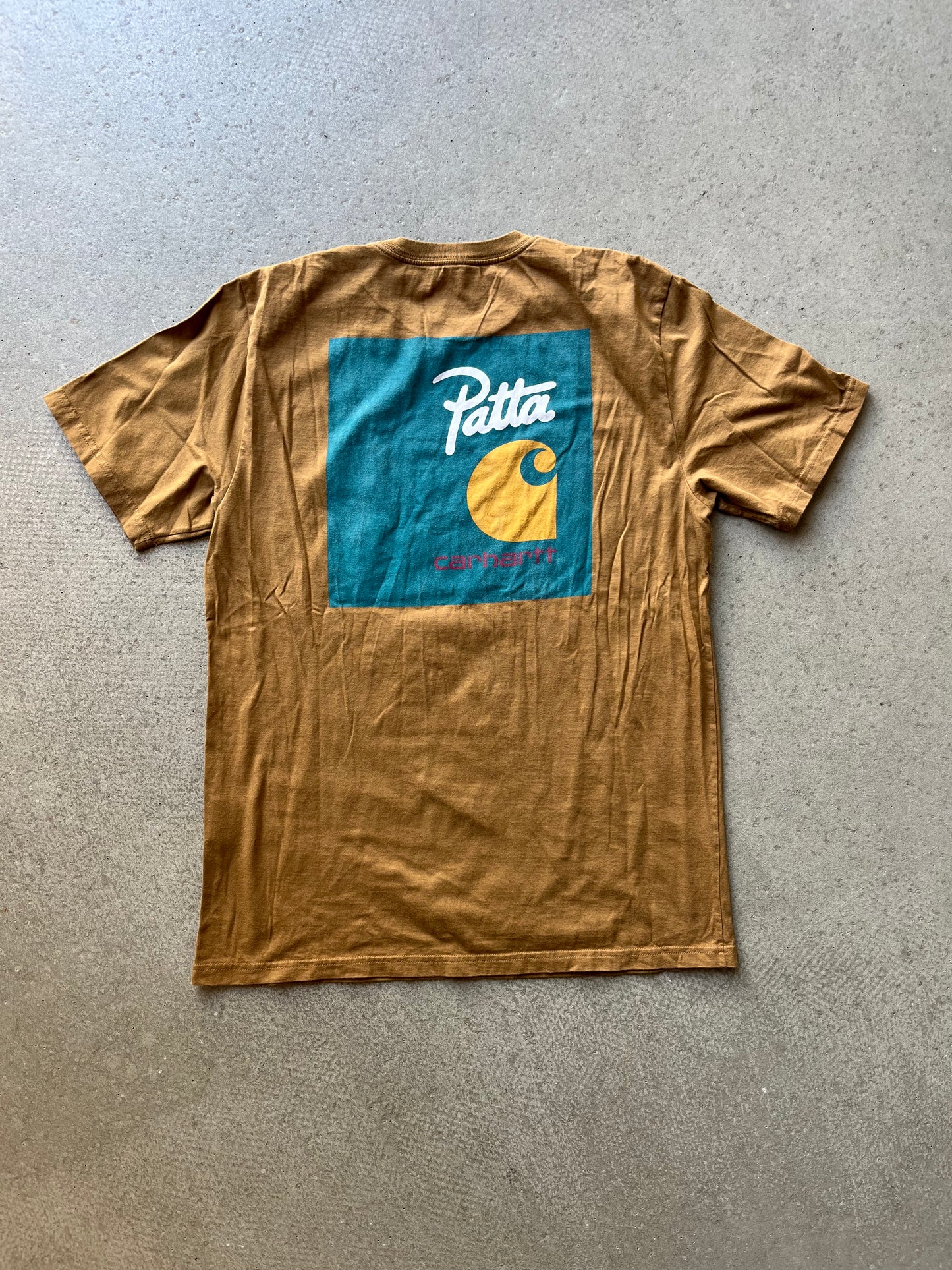 Patta X Carhartt Logo Tee Brown XL