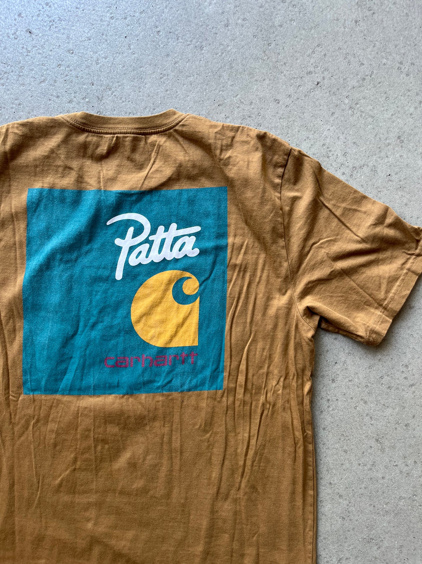 Patta X Carhartt Logo Tee Brown XL