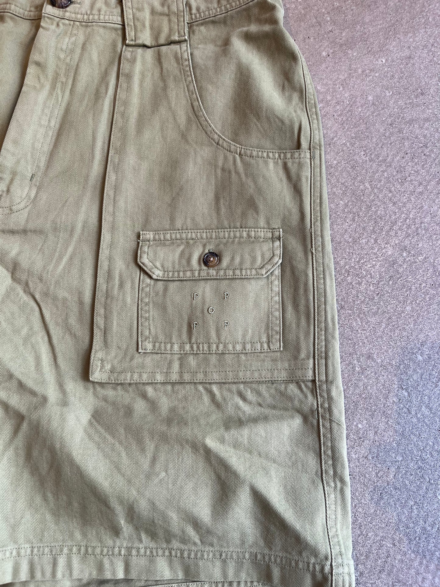 Pop Trading Company Pocket Short Green XL