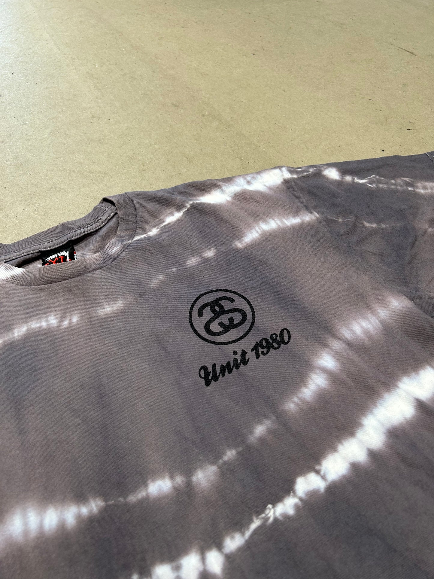 Vintage Stussy Tie Dye Grey XL