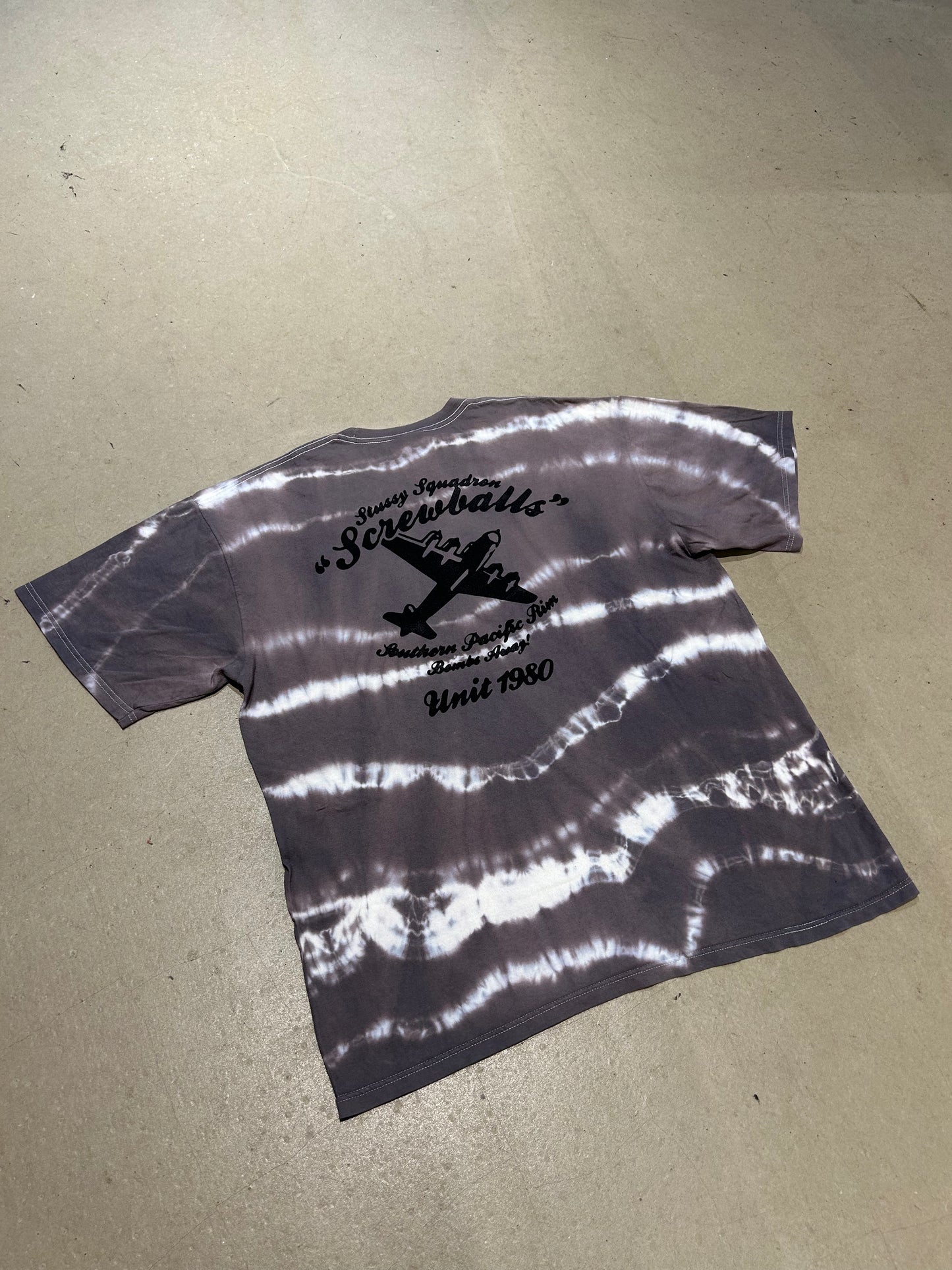 Vintage Stussy Tie Dye Grey XL