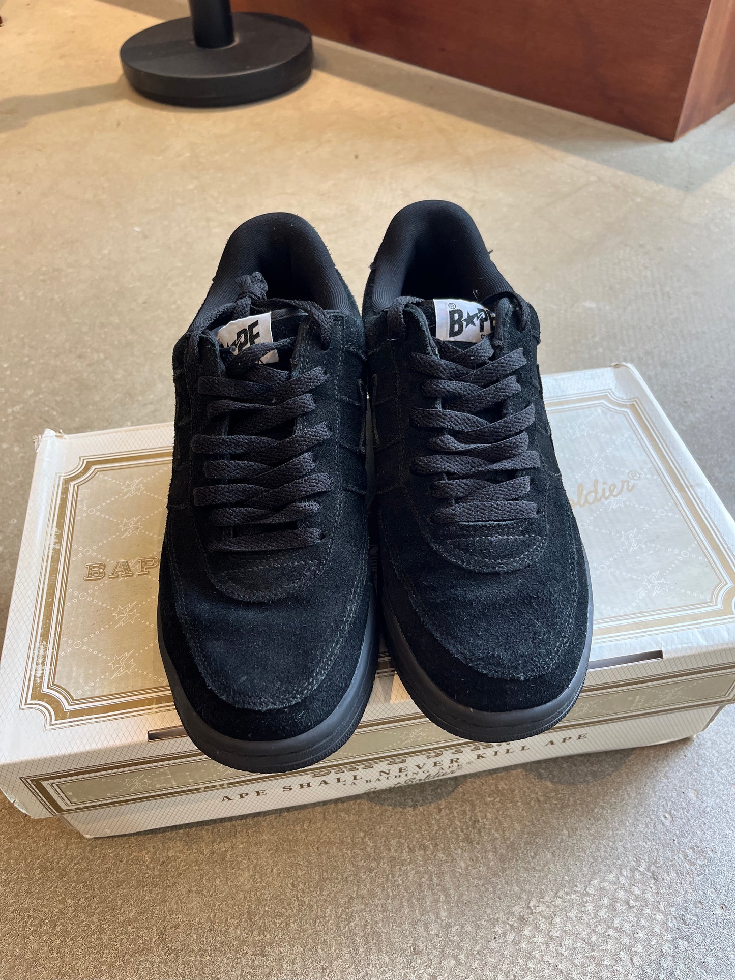 Bape × Kaws  Bapesta Black EU 42