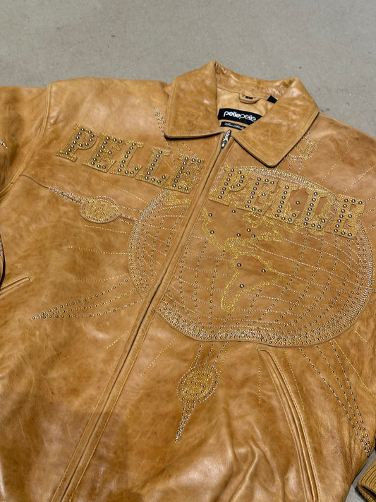 Pelle Pelle Leather Brown Jacket Size L