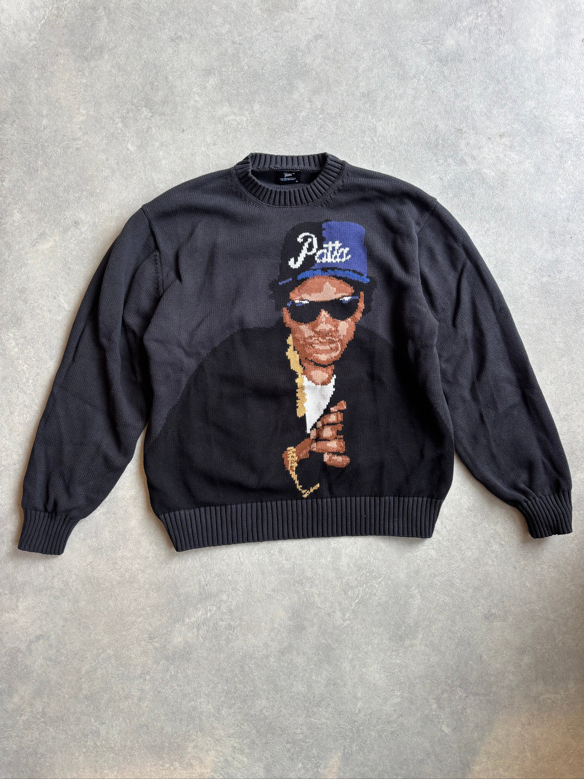 Patta Eazy-E Old School Pullover Grey M