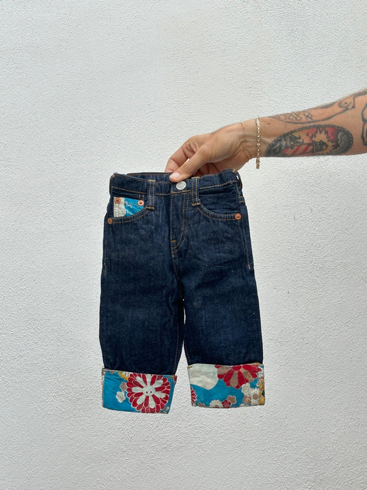 Evisu Kids Flower Jeans 12M