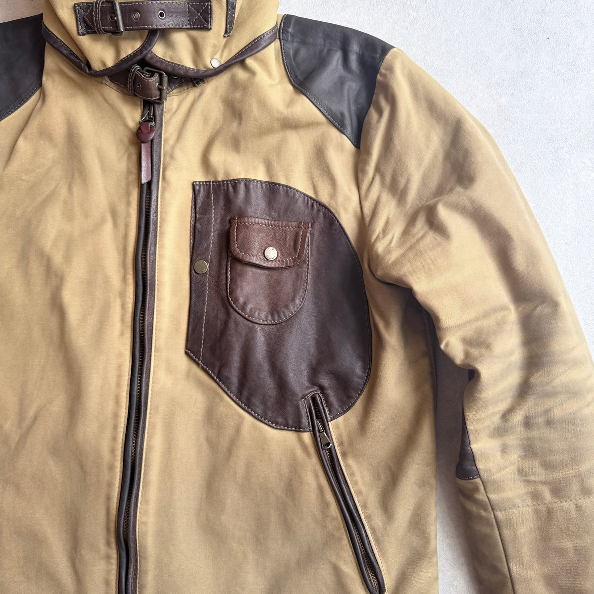 C.P. Company British Millerain Wax Goggle Jacket Beige 54