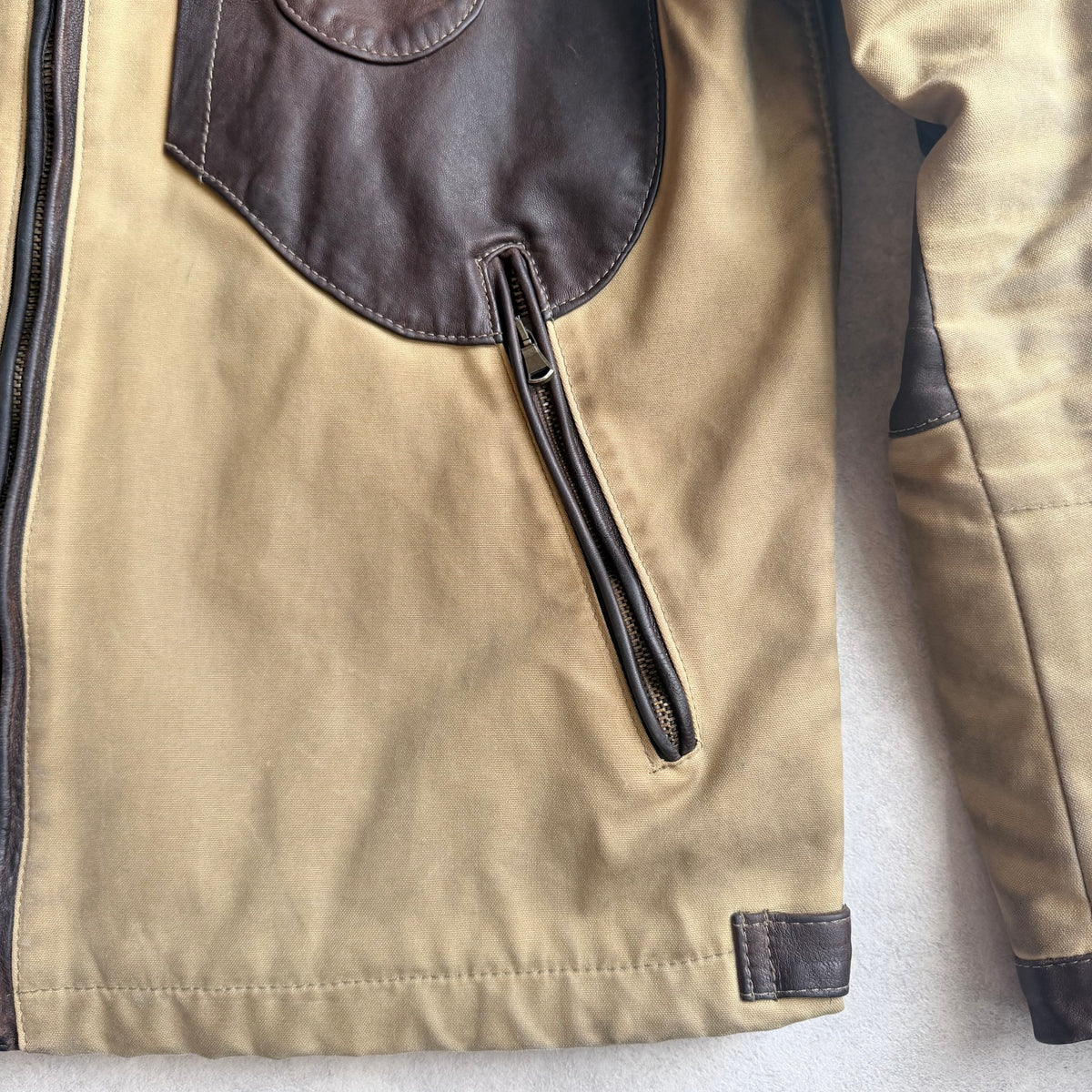 C.P. Company British Millerain Wax Goggle Jacket Beige 54