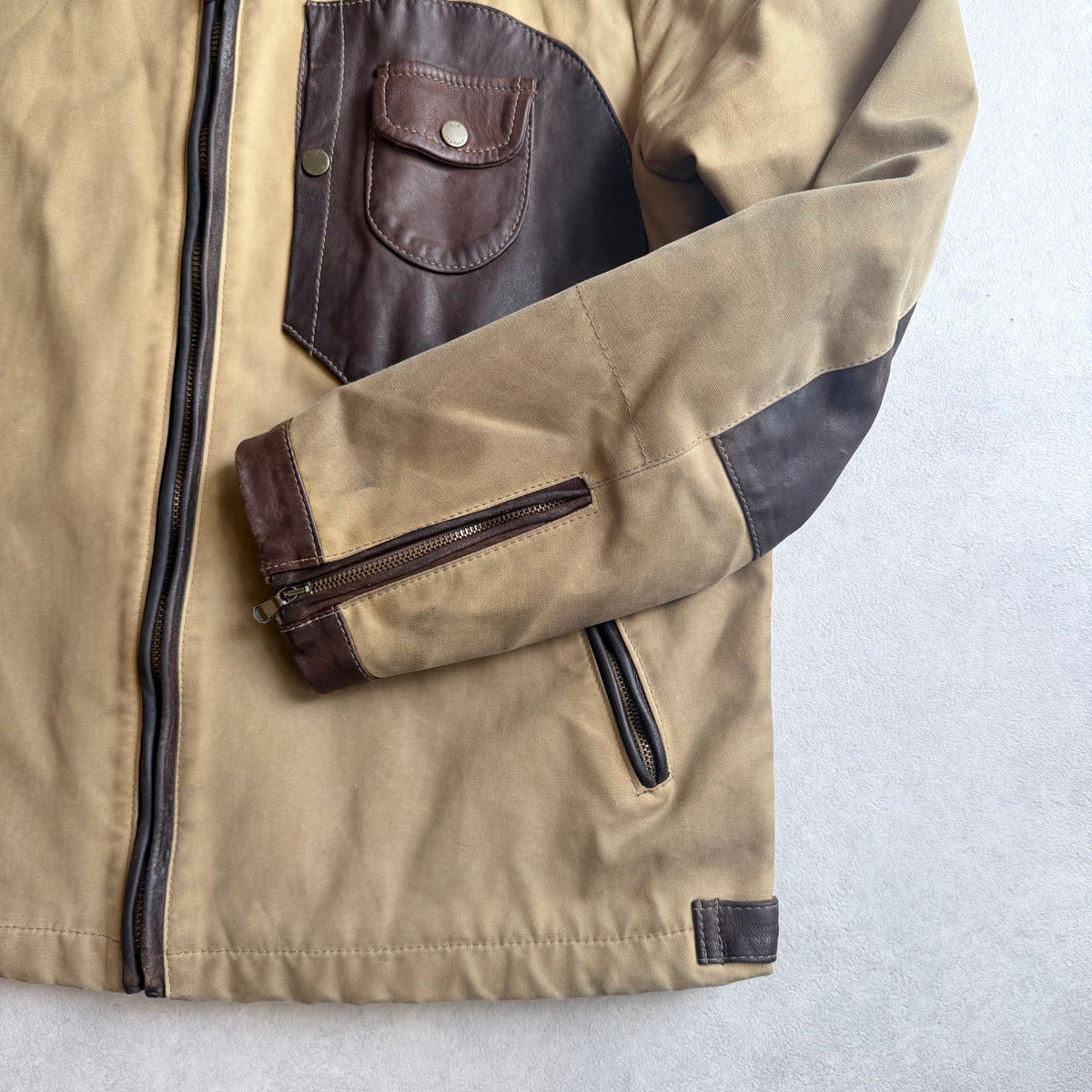 C.P. Company British Millerain Wax Goggle Jacket Beige 54